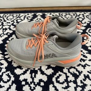 Hoka One One Bondi 7 Women’s Running Shoe Sneakers 8.5M-Harbor Mist/Sharkskin